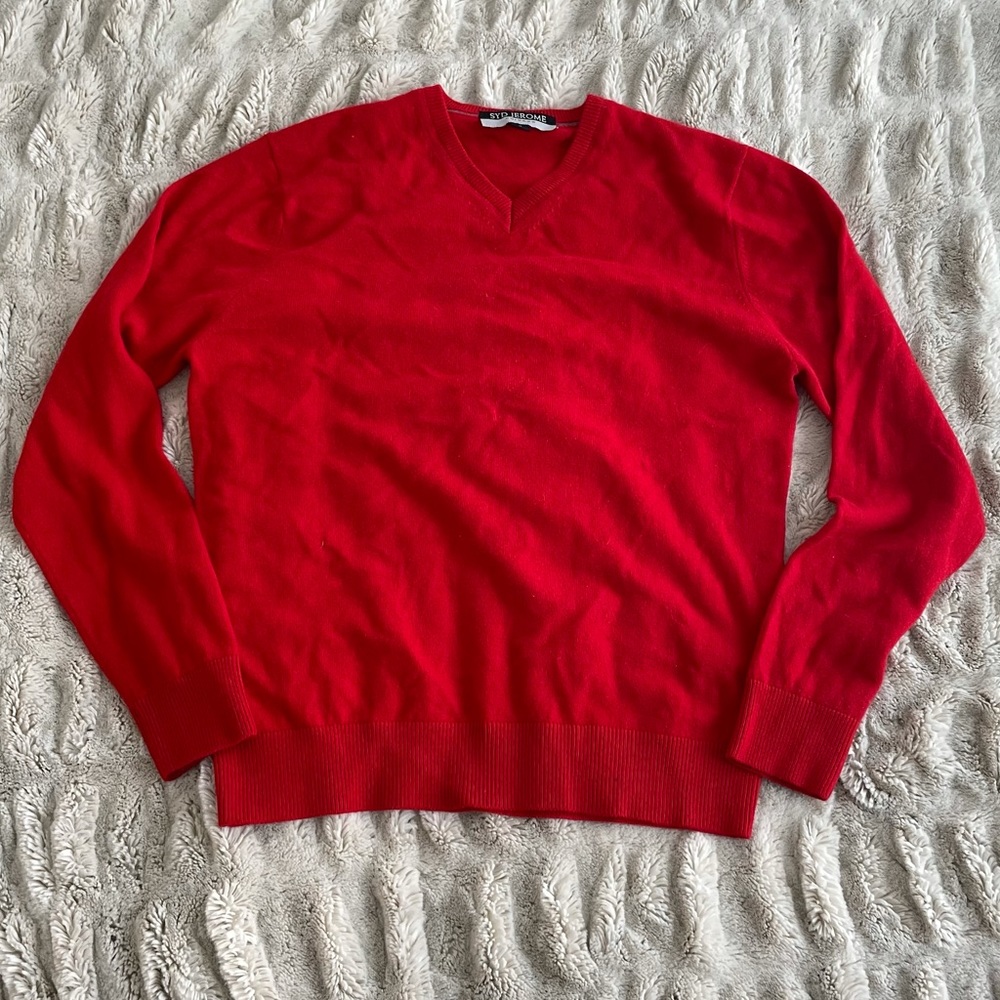 Red Cashmere Sweater